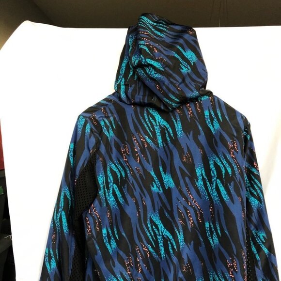 90’s style multicoloured windbreaker teal  animal - Picture 10 of 15